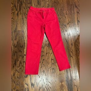 Chico’s So Slimming Girlfriend Ankle red jean